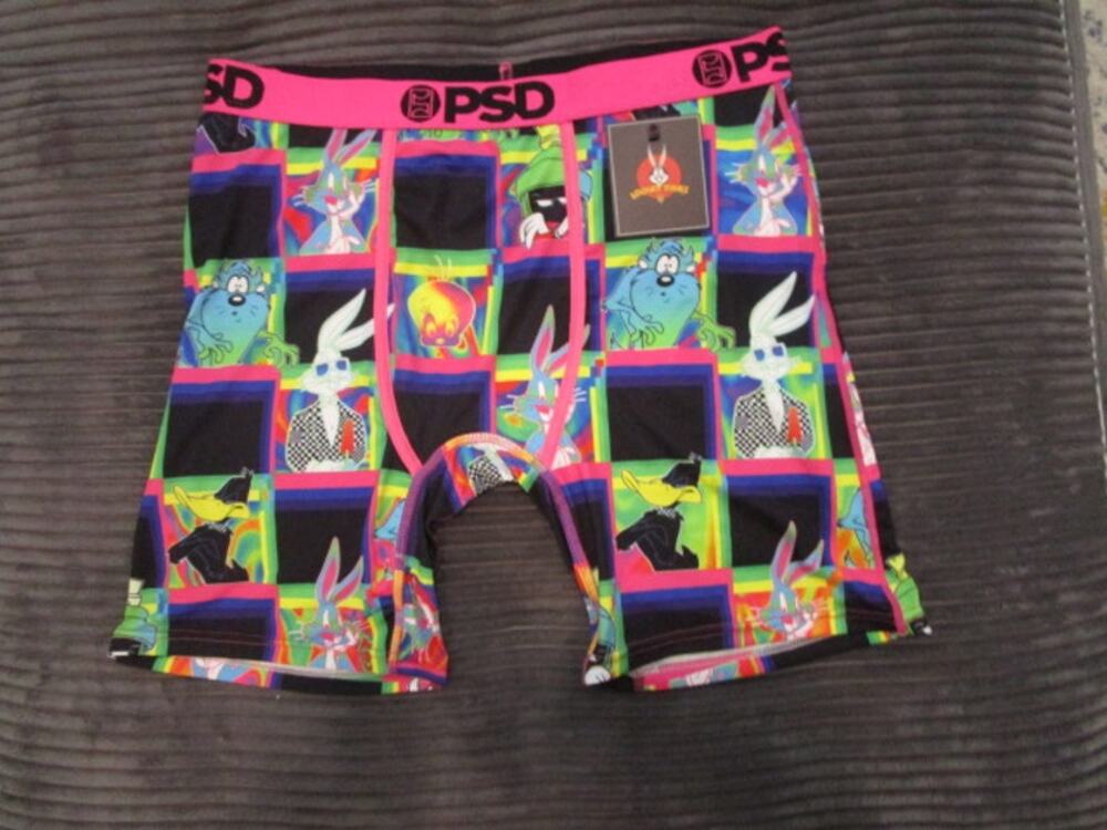 PSD Looney Tunes Neon Checkerboard Men's XL Underwear Boxer Briefs